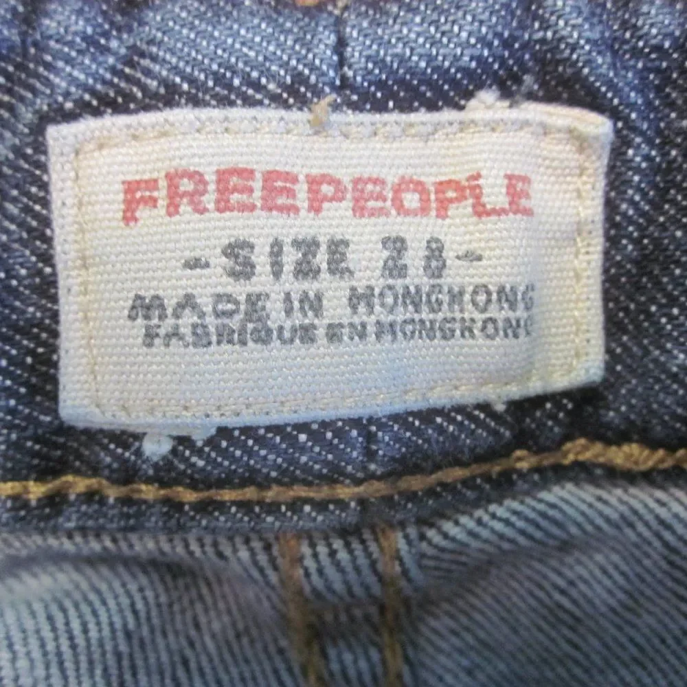 Free People Denim Vintage 90's Low Rise Boot Cut Jeans Womens Size 28